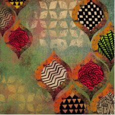 Printed Multi Abstracts  Cushion Cover